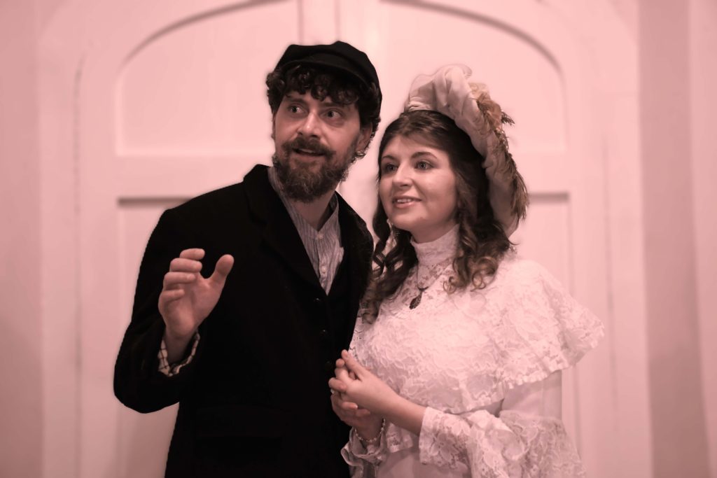 Russian revolutionary student and pretty girl.